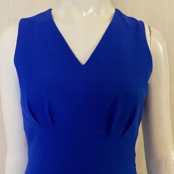 Calvin Klein Dress Royal Blue Fit and Flare A-line Size 2 - Picture 2 of 8